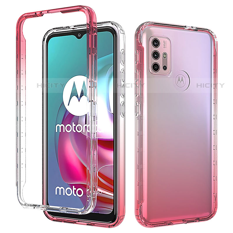 Funda Silicona Carcasa Ultrafina Transparente Goma Frontal y Trasera 360 Grados Gradiente para Motorola Moto G20