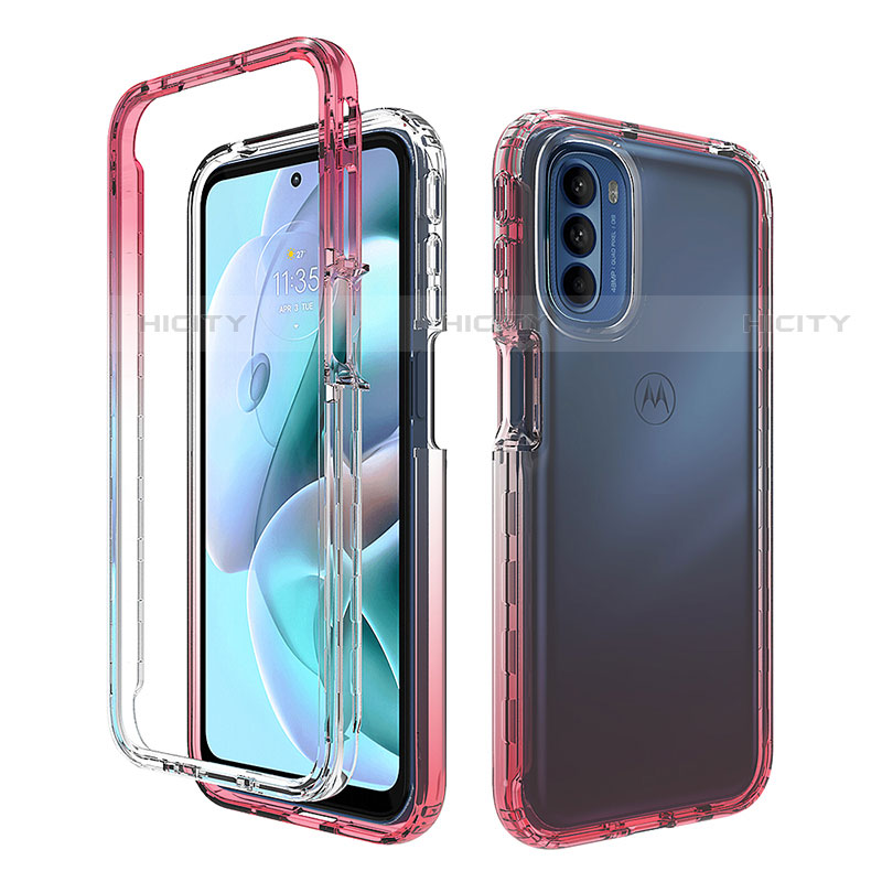 Funda Silicona Carcasa Ultrafina Transparente Goma Frontal y Trasera 360 Grados Gradiente para Motorola Moto G31