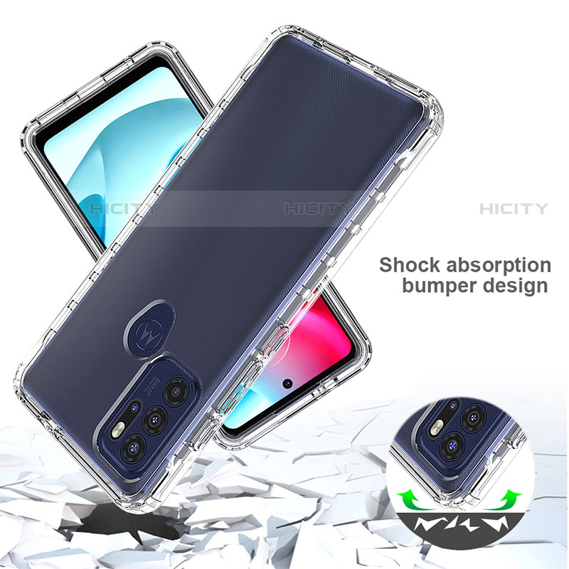 Funda Silicona Carcasa Ultrafina Transparente Goma Frontal y Trasera 360 Grados Gradiente para Motorola Moto G60s