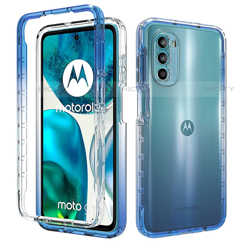 Funda Silicona Carcasa Ultrafina Transparente Goma Frontal y Trasera 360 Grados Gradiente para Motorola Moto G71s 5G