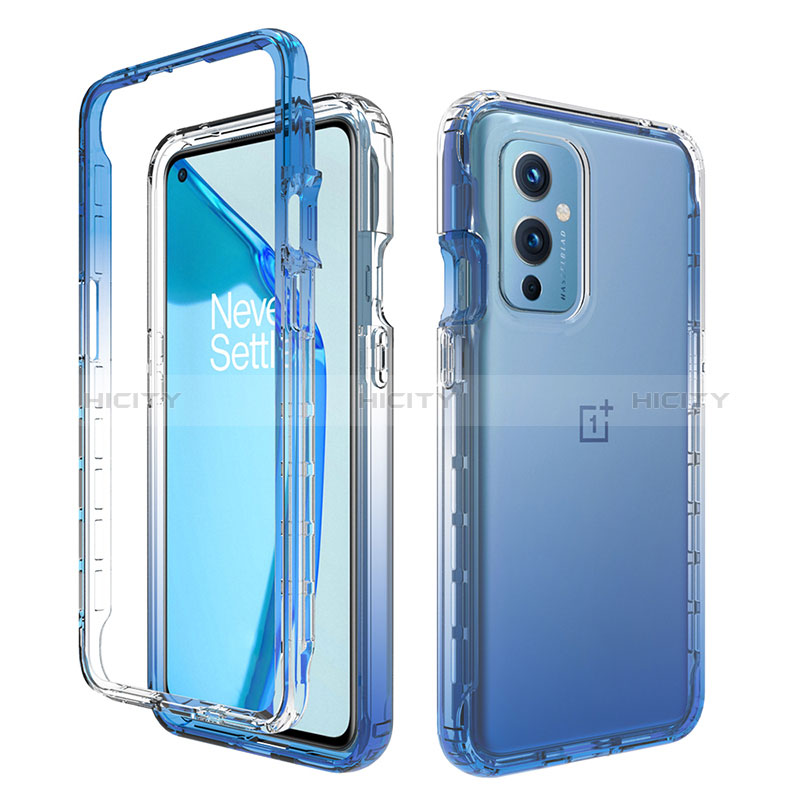 Funda Silicona Carcasa Ultrafina Transparente Goma Frontal y Trasera 360 Grados Gradiente para OnePlus 9 5G