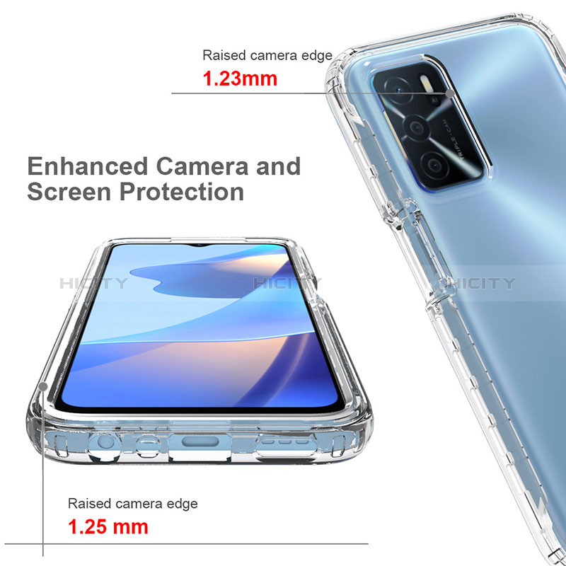 Funda Silicona Carcasa Ultrafina Transparente Goma Frontal y Trasera 360 Grados Gradiente para Oppo A16