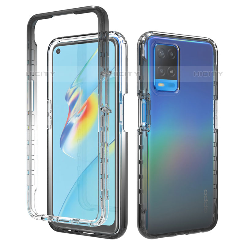 Funda Silicona Carcasa Ultrafina Transparente Goma Frontal y Trasera 360 Grados Gradiente para Oppo A54 4G