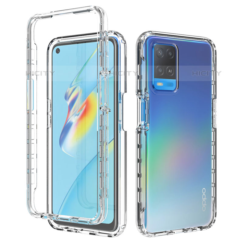 Funda Silicona Carcasa Ultrafina Transparente Goma Frontal y Trasera 360 Grados Gradiente para Oppo A54 4G