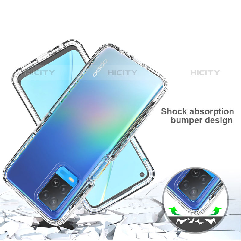 Funda Silicona Carcasa Ultrafina Transparente Goma Frontal y Trasera 360 Grados Gradiente para Oppo A54 4G