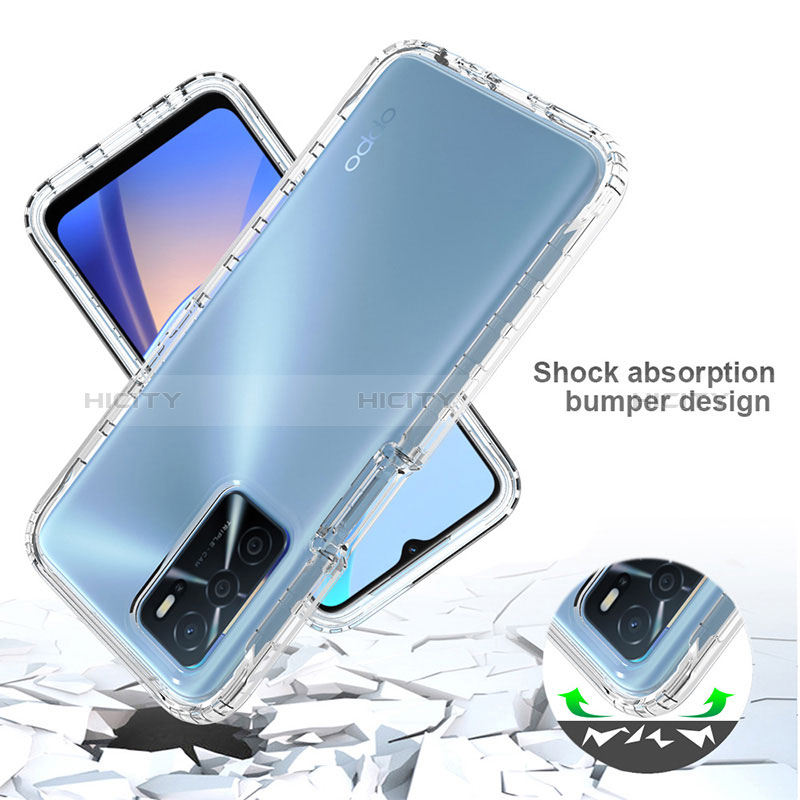 Funda Silicona Carcasa Ultrafina Transparente Goma Frontal y Trasera 360 Grados Gradiente para Oppo A54s