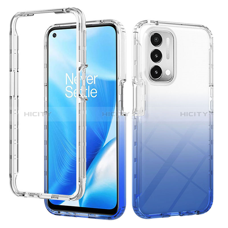 Funda Silicona Carcasa Ultrafina Transparente Goma Frontal y Trasera 360 Grados Gradiente para Oppo A74 5G