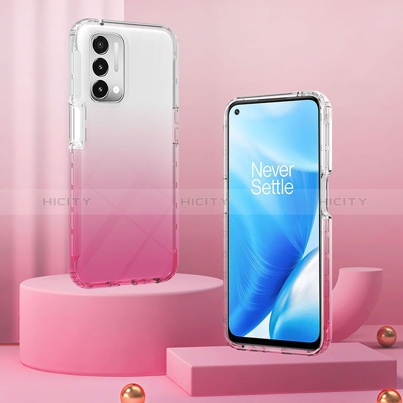 Funda Silicona Carcasa Ultrafina Transparente Goma Frontal y Trasera 360 Grados Gradiente para Oppo A74 5G