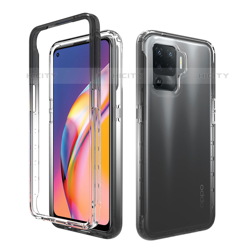 Funda Silicona Carcasa Ultrafina Transparente Goma Frontal y Trasera 360 Grados Gradiente para Oppo A94 4G