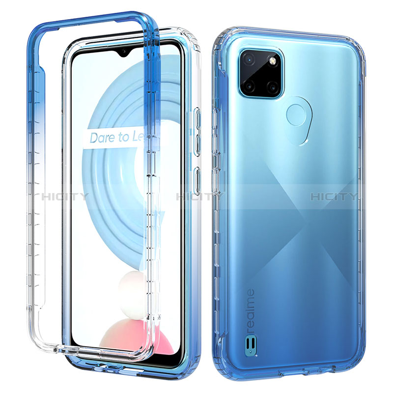 Funda Silicona Carcasa Ultrafina Transparente Goma Frontal y Trasera 360 Grados Gradiente para Realme C25Y