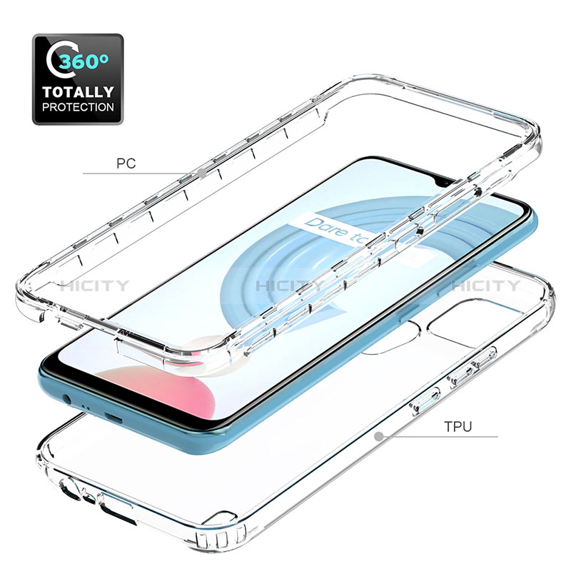 Funda Silicona Carcasa Ultrafina Transparente Goma Frontal y Trasera 360 Grados Gradiente para Realme C25Y