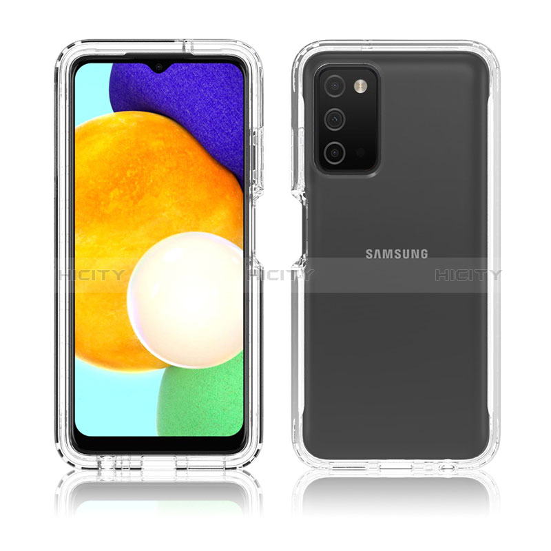 Funda Silicona Carcasa Ultrafina Transparente Goma Frontal y Trasera 360 Grados Gradiente para Samsung Galaxy A02s