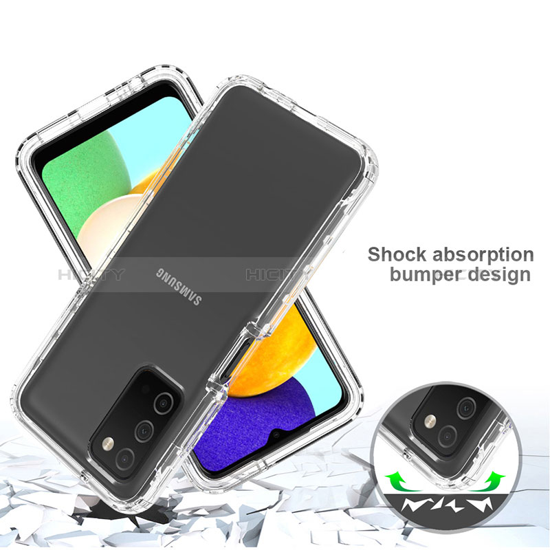 Funda Silicona Carcasa Ultrafina Transparente Goma Frontal y Trasera 360 Grados Gradiente para Samsung Galaxy A02s