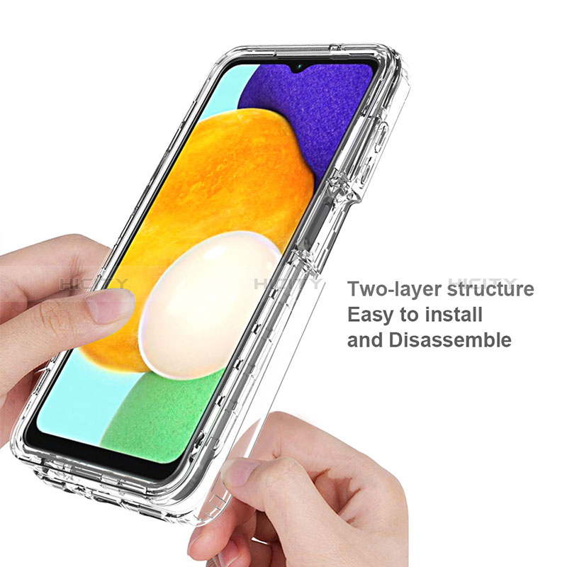 Funda Silicona Carcasa Ultrafina Transparente Goma Frontal y Trasera 360 Grados Gradiente para Samsung Galaxy A04s