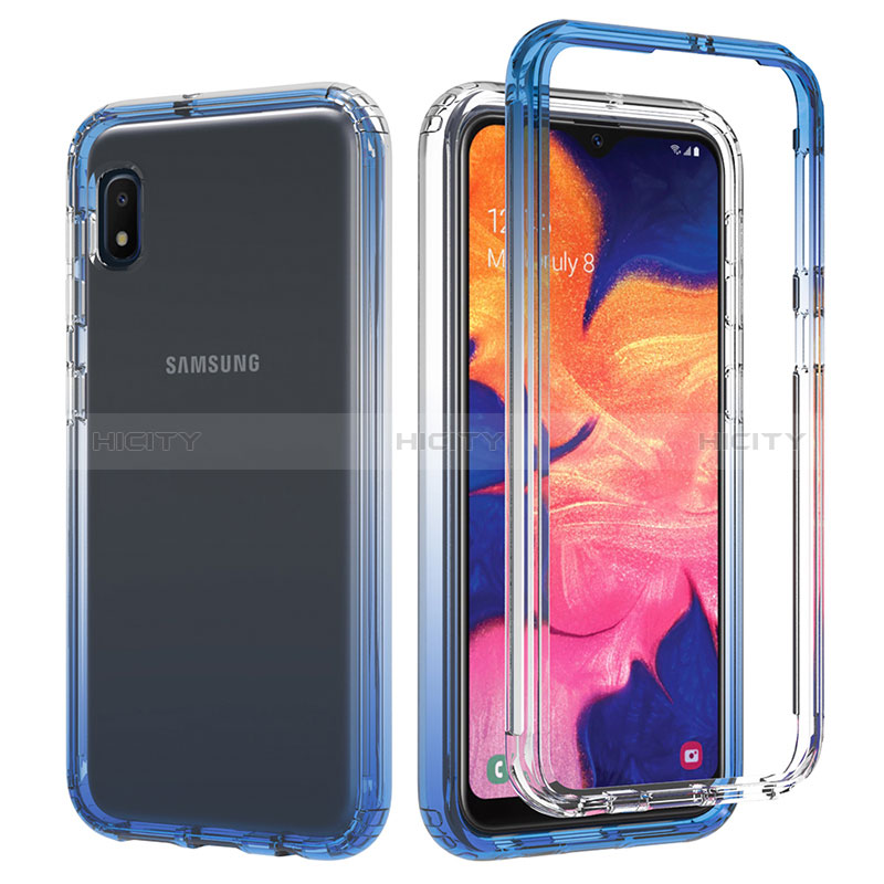 Funda Silicona Carcasa Ultrafina Transparente Goma Frontal y Trasera 360 Grados Gradiente para Samsung Galaxy A10e