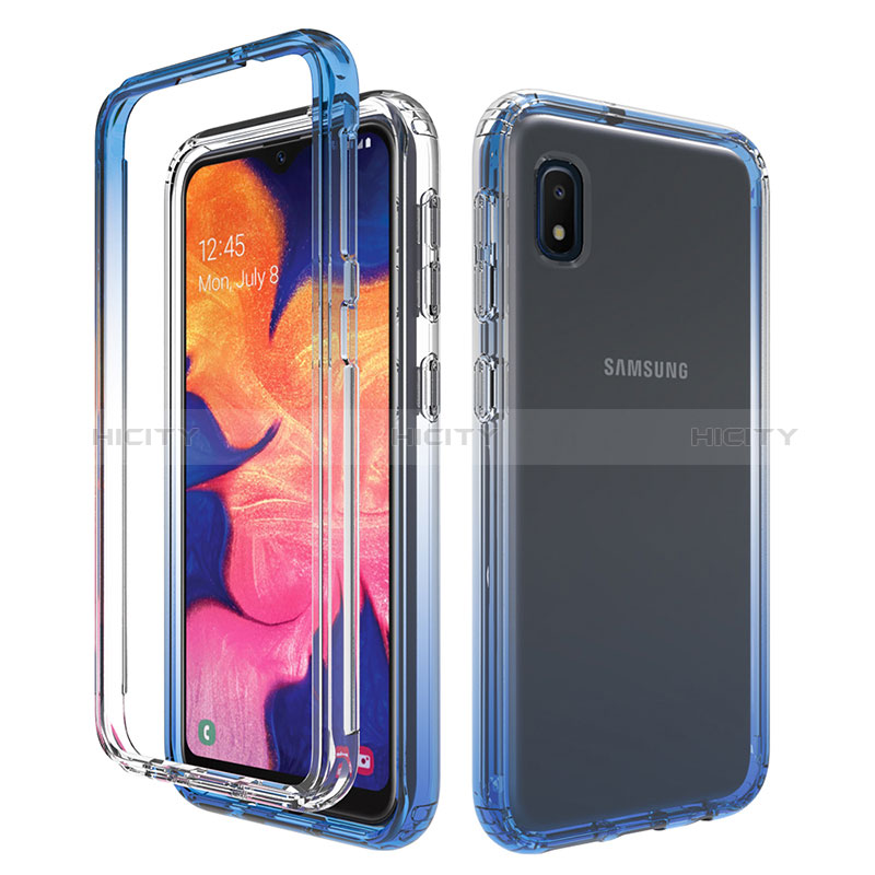 Funda Silicona Carcasa Ultrafina Transparente Goma Frontal y Trasera 360 Grados Gradiente para Samsung Galaxy A10e