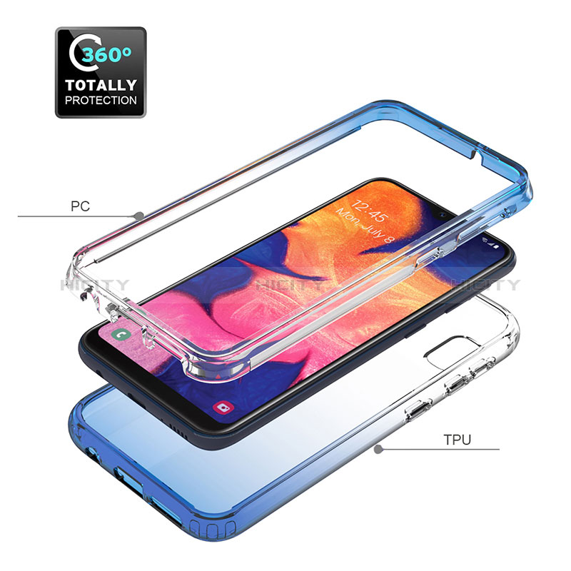 Funda Silicona Carcasa Ultrafina Transparente Goma Frontal y Trasera 360 Grados Gradiente para Samsung Galaxy A10e