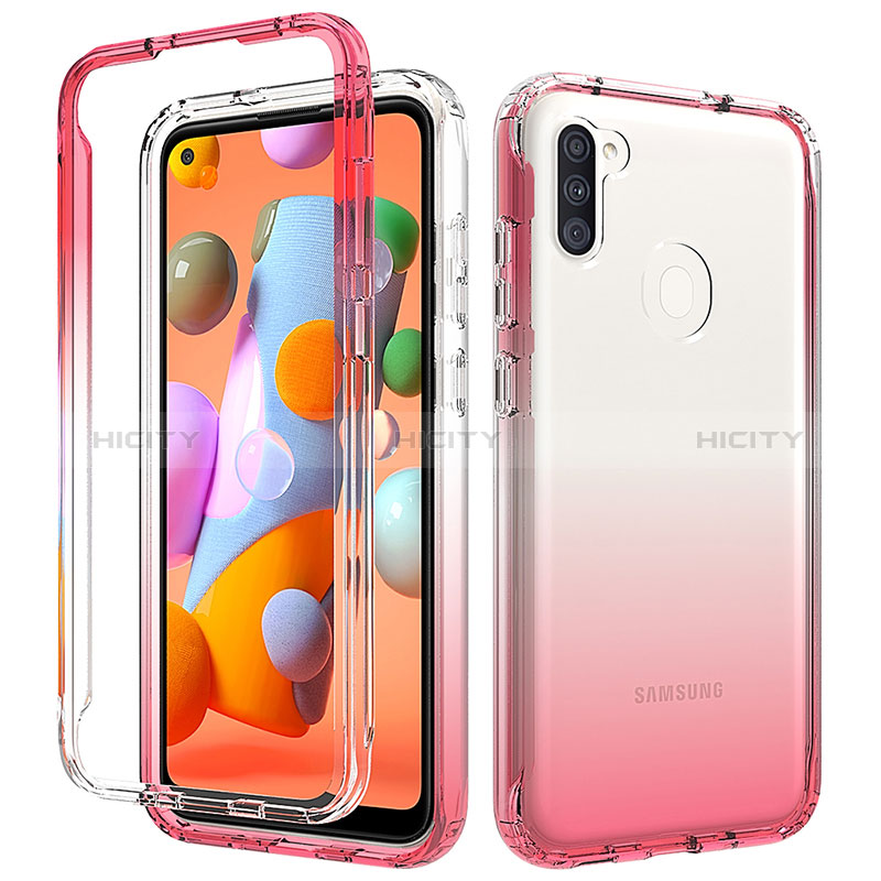 Funda Silicona Carcasa Ultrafina Transparente Goma Frontal y Trasera 360 Grados Gradiente para Samsung Galaxy A11