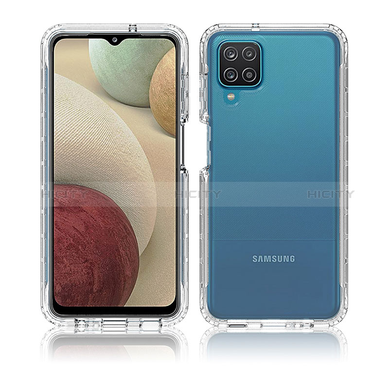 Funda Silicona Carcasa Ultrafina Transparente Goma Frontal y Trasera 360 Grados Gradiente para Samsung Galaxy A12