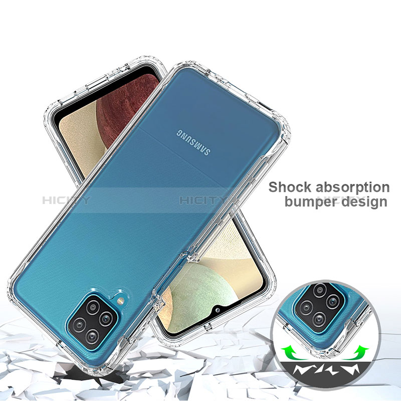 Funda Silicona Carcasa Ultrafina Transparente Goma Frontal y Trasera 360 Grados Gradiente para Samsung Galaxy A12