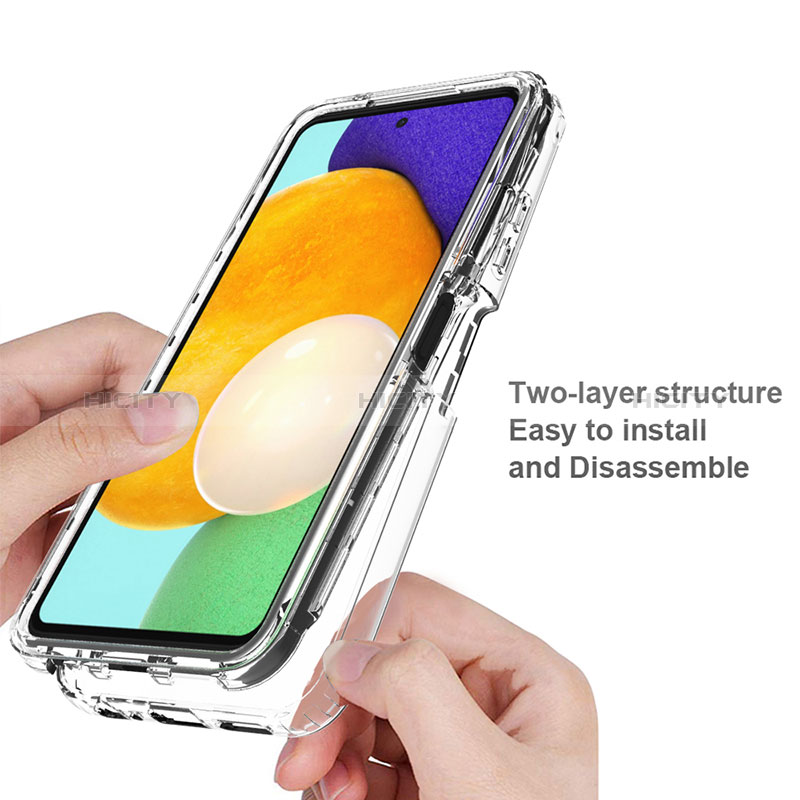 Funda Silicona Carcasa Ultrafina Transparente Goma Frontal y Trasera 360 Grados Gradiente para Samsung Galaxy A22s 5G