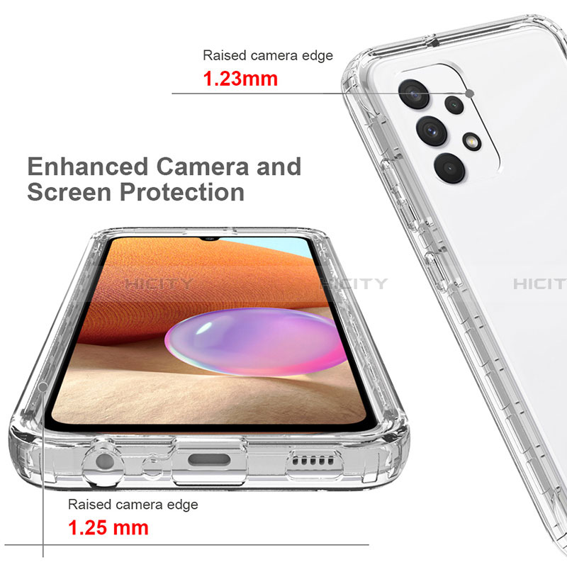 Funda Silicona Carcasa Ultrafina Transparente Goma Frontal y Trasera 360 Grados Gradiente para Samsung Galaxy A32 4G