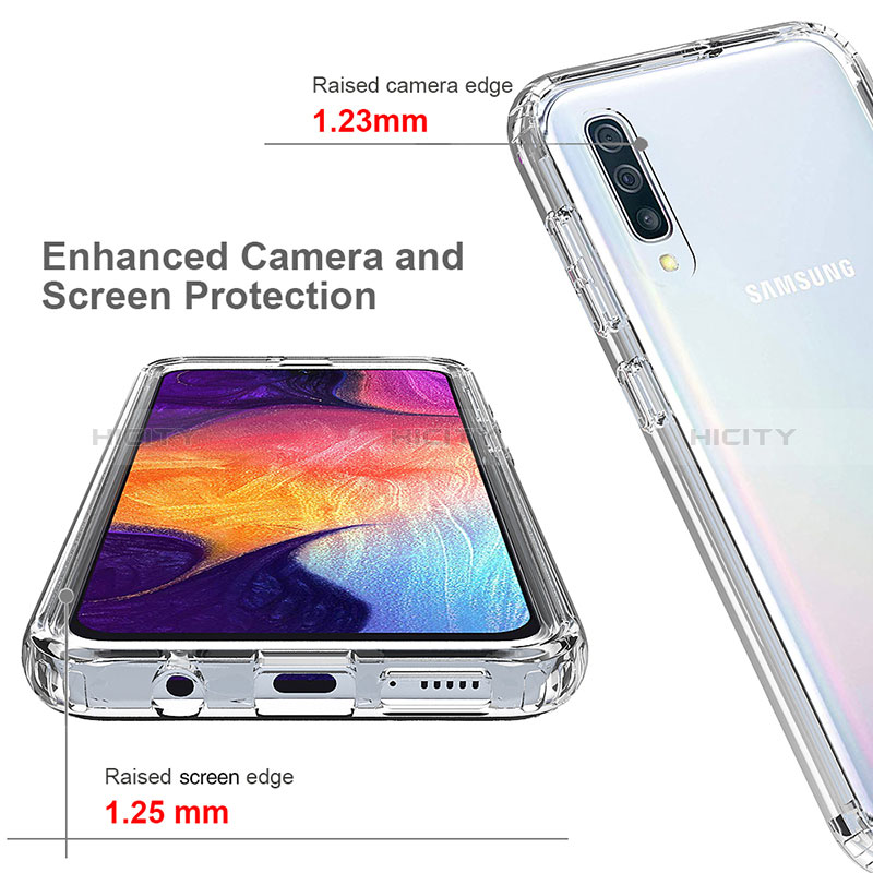 Funda Silicona Carcasa Ultrafina Transparente Goma Frontal y Trasera 360 Grados Gradiente para Samsung Galaxy A50S