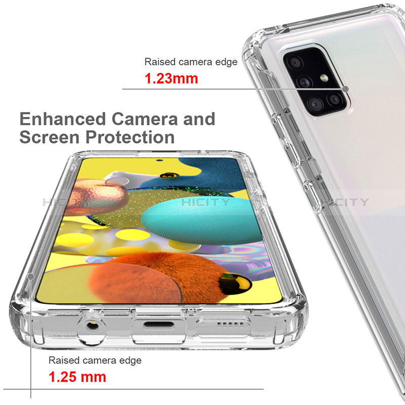 Funda Silicona Carcasa Ultrafina Transparente Goma Frontal y Trasera 360 Grados Gradiente para Samsung Galaxy A51 4G