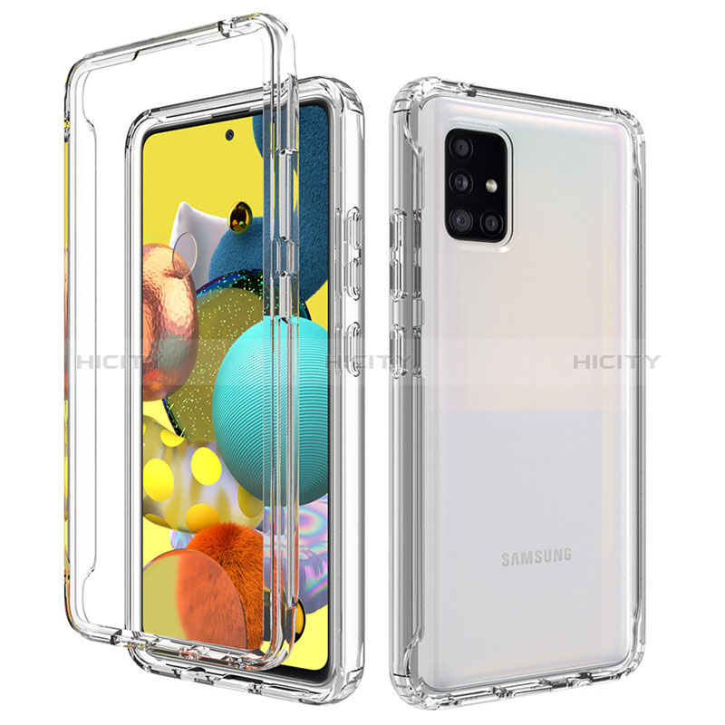 Funda Silicona Carcasa Ultrafina Transparente Goma Frontal y Trasera 360 Grados Gradiente para Samsung Galaxy A51 4G