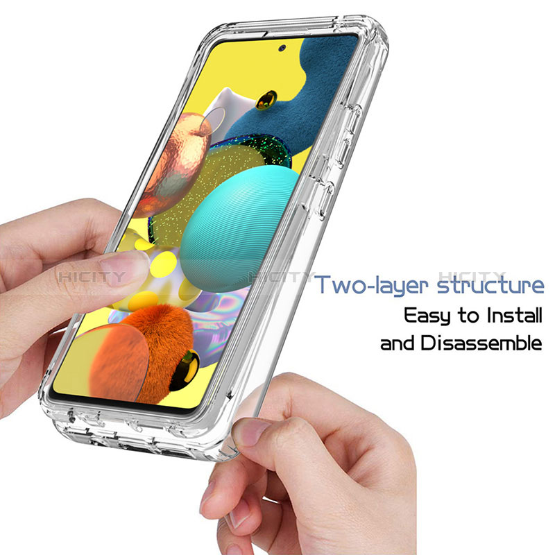 Funda Silicona Carcasa Ultrafina Transparente Goma Frontal y Trasera 360 Grados Gradiente para Samsung Galaxy A51 4G