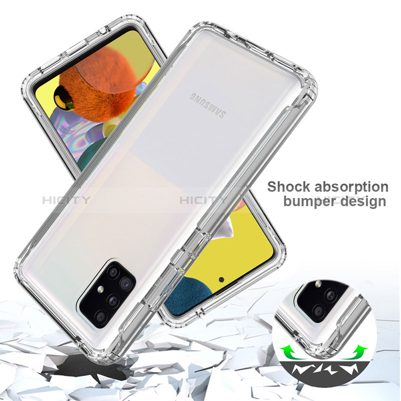 Funda Silicona Carcasa Ultrafina Transparente Goma Frontal y Trasera 360 Grados Gradiente para Samsung Galaxy A51 4G