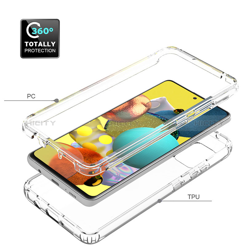 Funda Silicona Carcasa Ultrafina Transparente Goma Frontal y Trasera 360 Grados Gradiente para Samsung Galaxy A51 5G