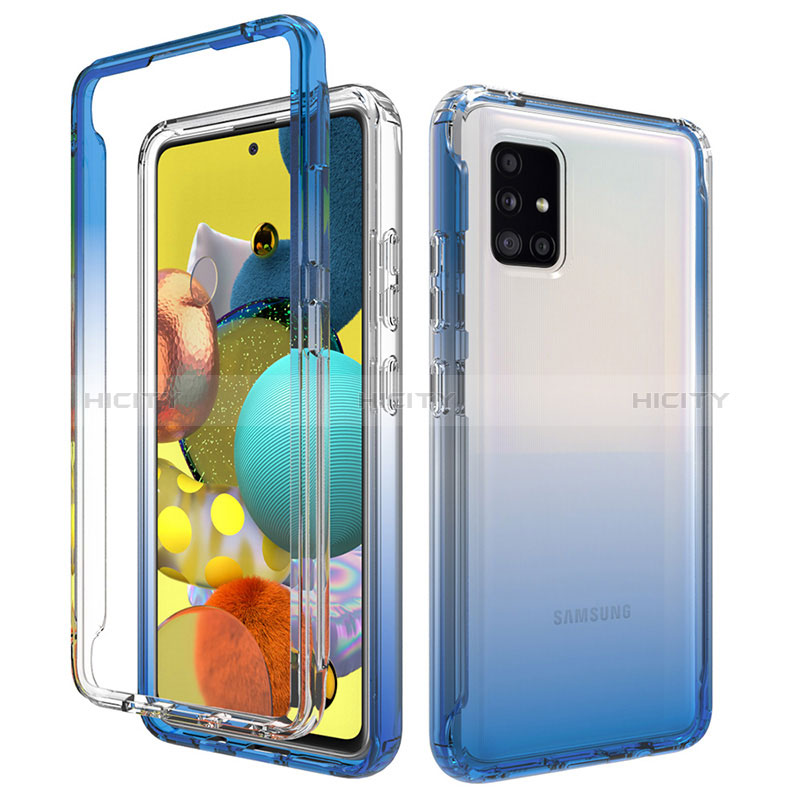 Funda Silicona Carcasa Ultrafina Transparente Goma Frontal y Trasera 360 Grados Gradiente para Samsung Galaxy A51 5G