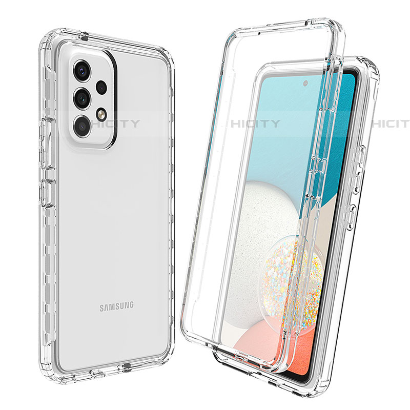 Funda Silicona Carcasa Ultrafina Transparente Goma Frontal y Trasera 360 Grados Gradiente para Samsung Galaxy A53 5G Claro