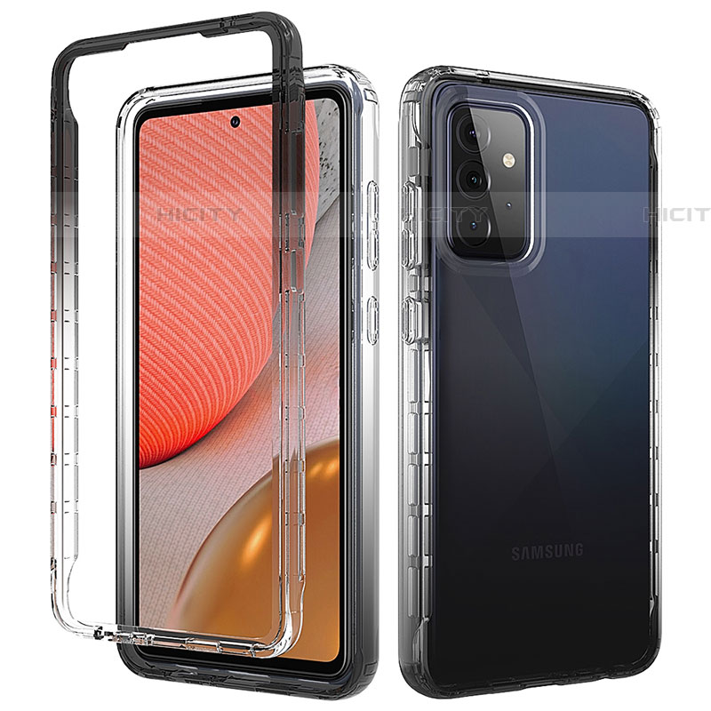 Funda Silicona Carcasa Ultrafina Transparente Goma Frontal y Trasera 360 Grados Gradiente para Samsung Galaxy A72 4G