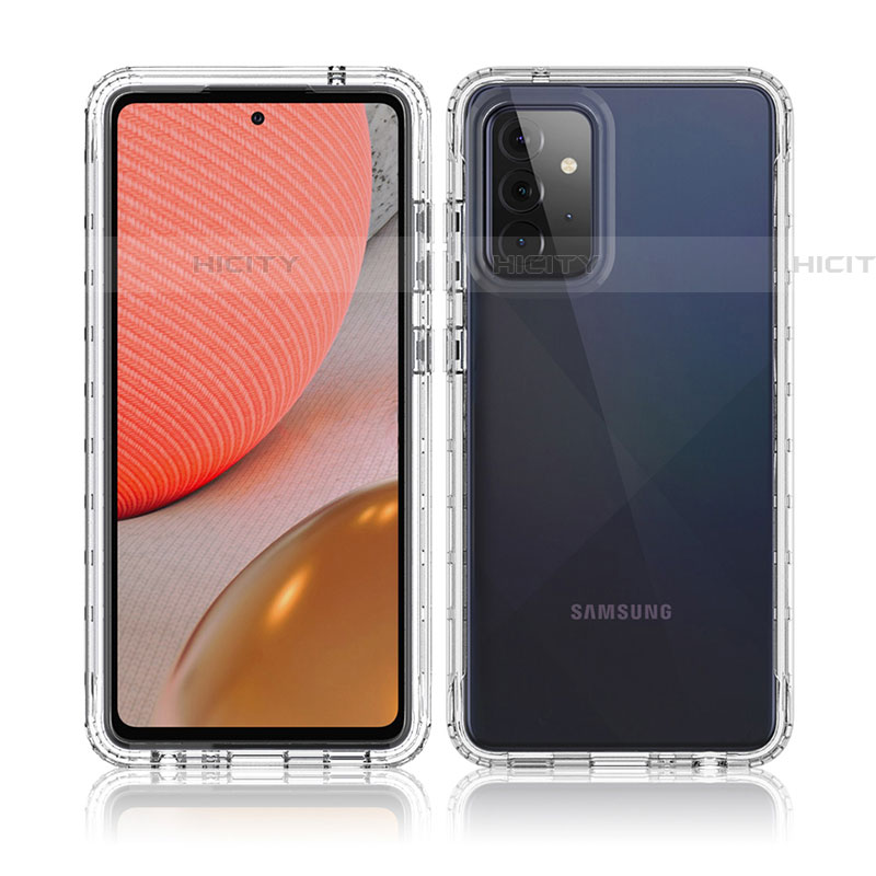 Funda Silicona Carcasa Ultrafina Transparente Goma Frontal y Trasera 360 Grados Gradiente para Samsung Galaxy A72 4G