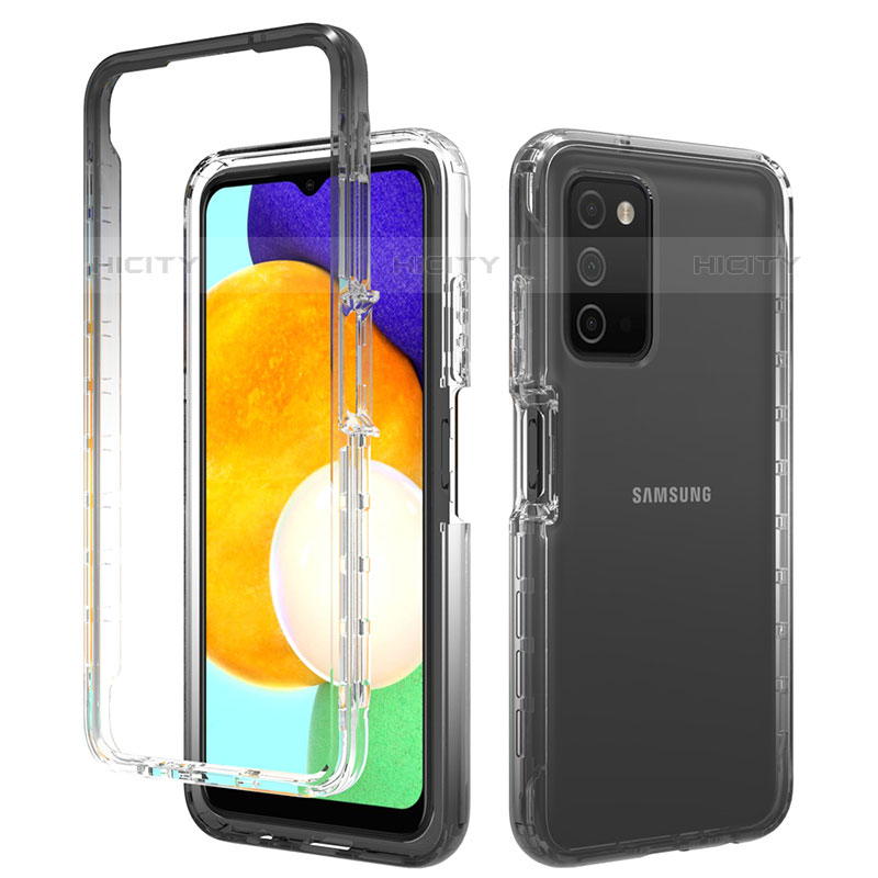 Funda Silicona Carcasa Ultrafina Transparente Goma Frontal y Trasera 360 Grados Gradiente para Samsung Galaxy M02s