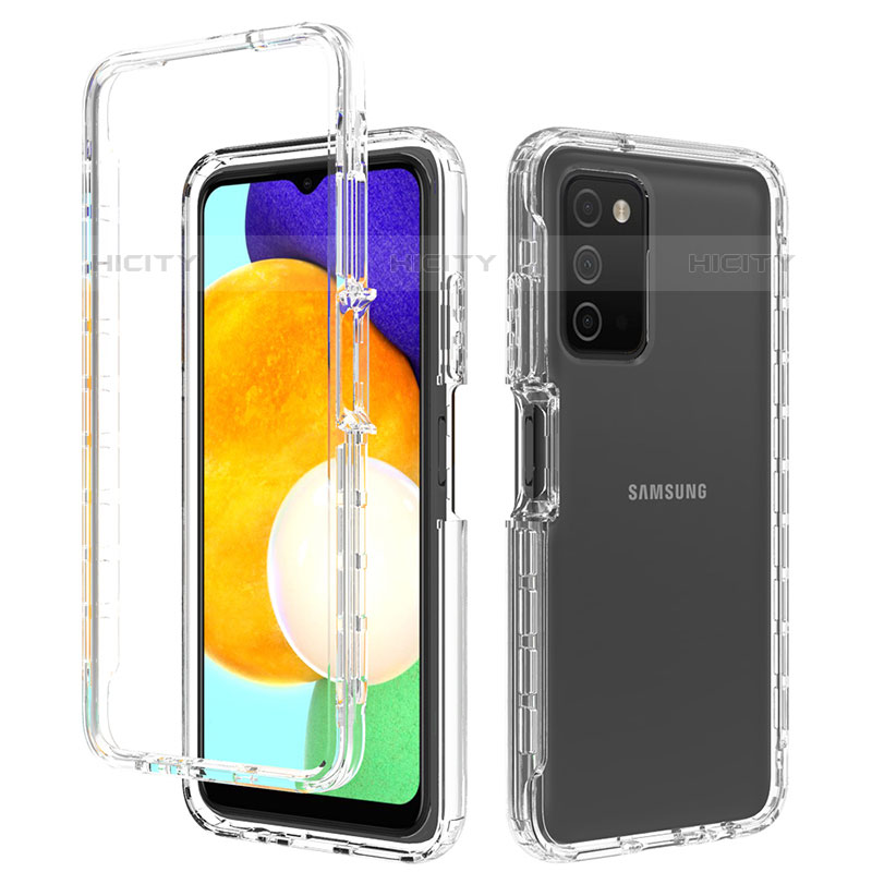 Funda Silicona Carcasa Ultrafina Transparente Goma Frontal y Trasera 360 Grados Gradiente para Samsung Galaxy M02s