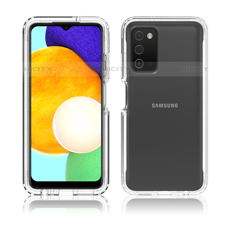 Funda Silicona Carcasa Ultrafina Transparente Goma Frontal y Trasera 360 Grados Gradiente para Samsung Galaxy M02s