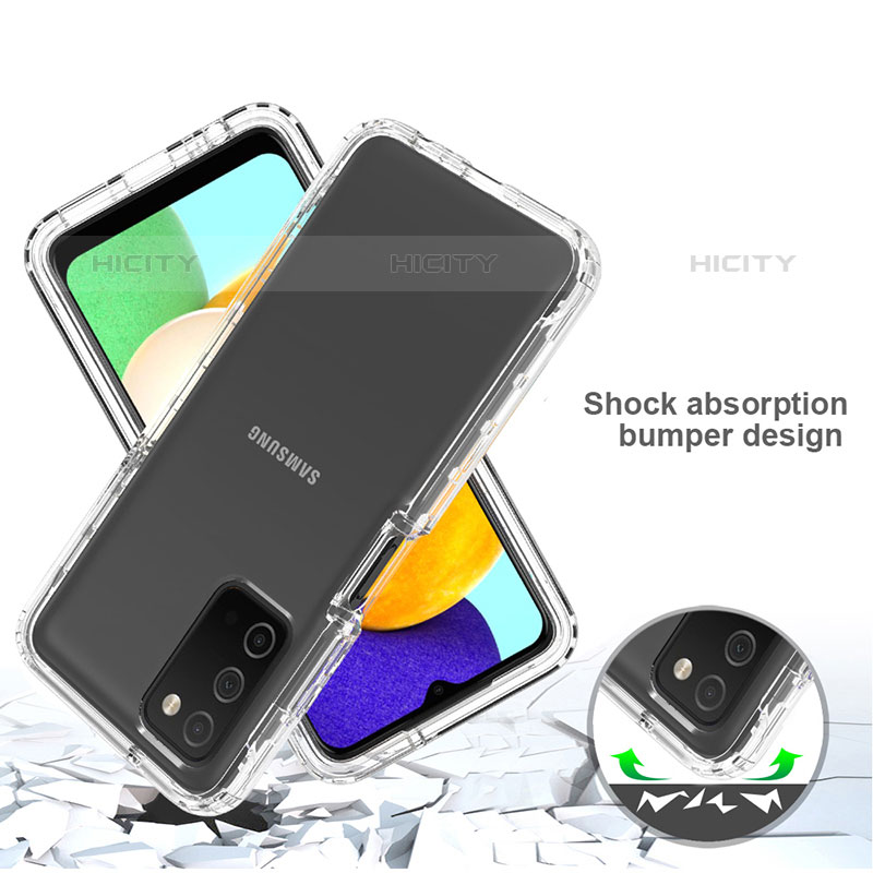 Funda Silicona Carcasa Ultrafina Transparente Goma Frontal y Trasera 360 Grados Gradiente para Samsung Galaxy M02s