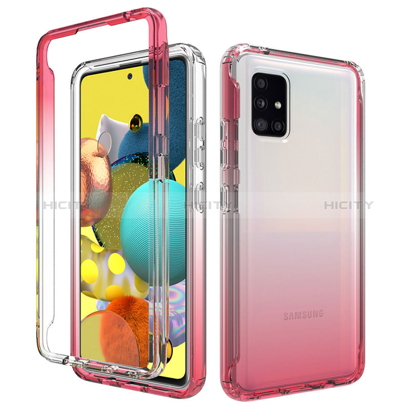 Funda Silicona Carcasa Ultrafina Transparente Goma Frontal y Trasera 360 Grados Gradiente para Samsung Galaxy M40S