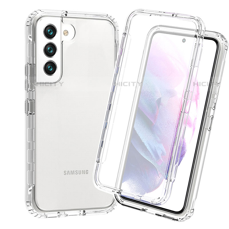 Funda Silicona Carcasa Ultrafina Transparente Goma Frontal y Trasera 360 Grados Gradiente para Samsung Galaxy S21 5G