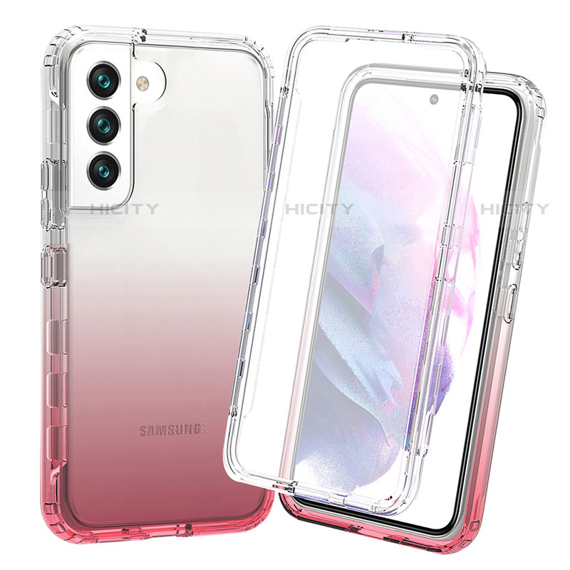 Funda Silicona Carcasa Ultrafina Transparente Goma Frontal y Trasera 360 Grados Gradiente para Samsung Galaxy S21 FE 5G