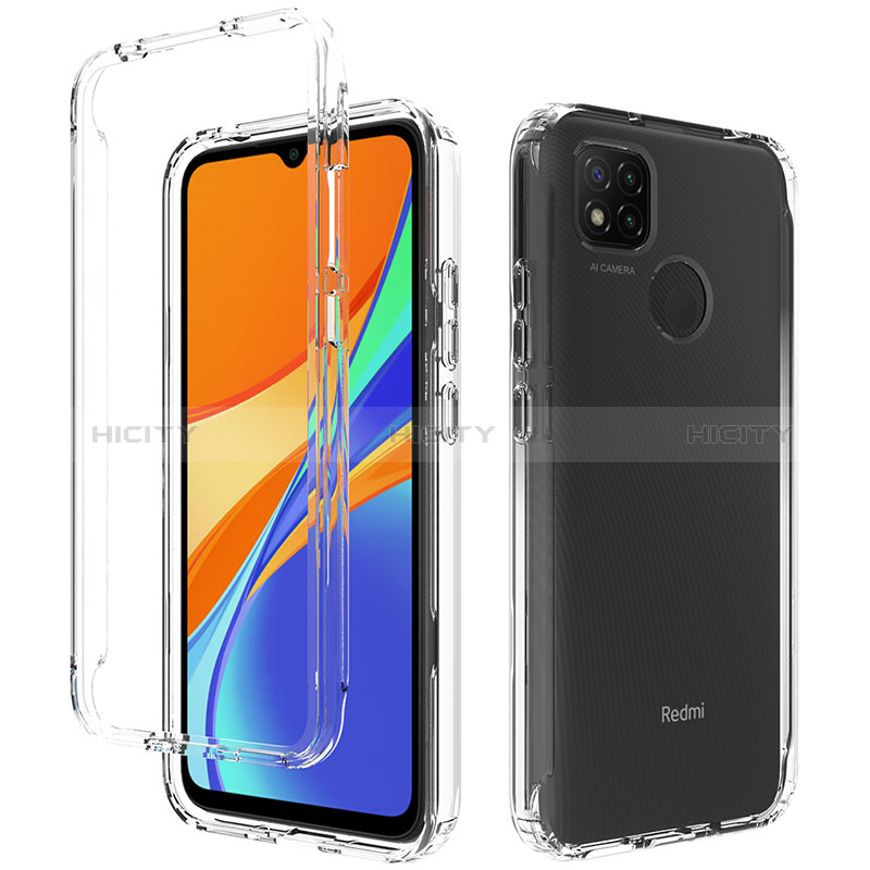 Funda Silicona Carcasa Ultrafina Transparente Goma Frontal y Trasera 360 Grados Gradiente para Xiaomi POCO C3 Claro