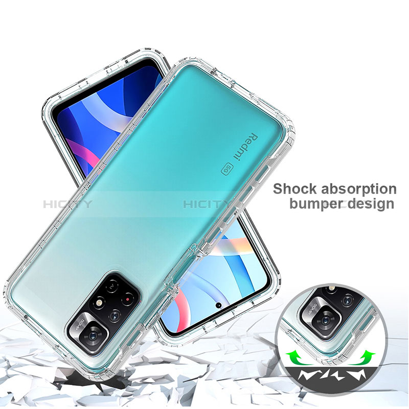 Funda Silicona Carcasa Ultrafina Transparente Goma Frontal y Trasera 360 Grados Gradiente para Xiaomi Poco M4 Pro 5G