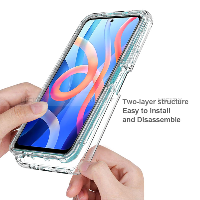 Funda Silicona Carcasa Ultrafina Transparente Goma Frontal y Trasera 360 Grados Gradiente para Xiaomi Poco M4 Pro 5G