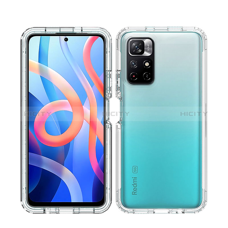 Funda Silicona Carcasa Ultrafina Transparente Goma Frontal y Trasera 360 Grados Gradiente para Xiaomi Poco M4 Pro 5G