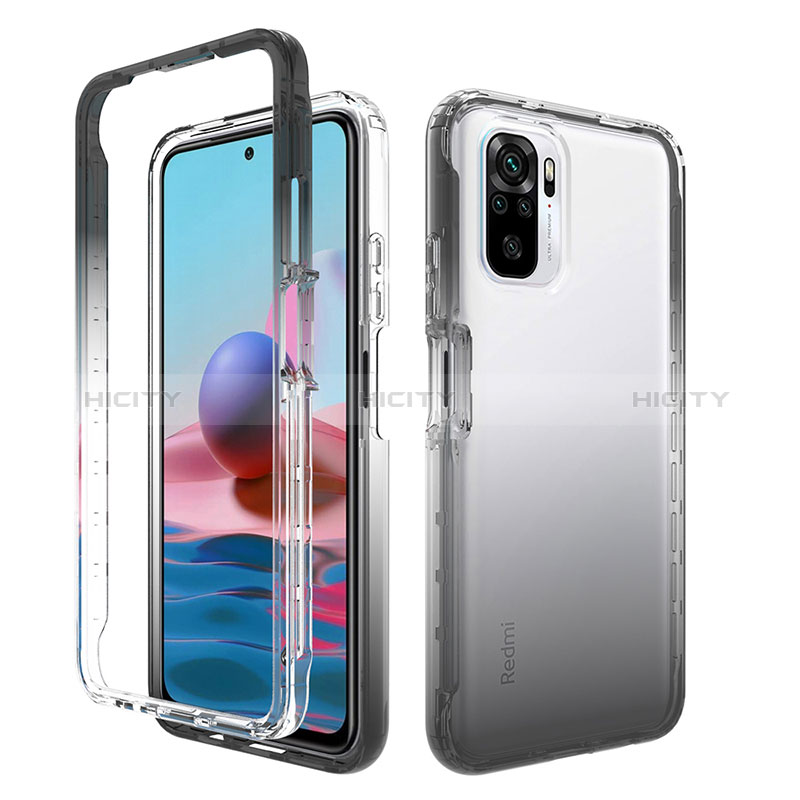 Funda Silicona Carcasa Ultrafina Transparente Goma Frontal y Trasera 360 Grados Gradiente para Xiaomi Poco M5S