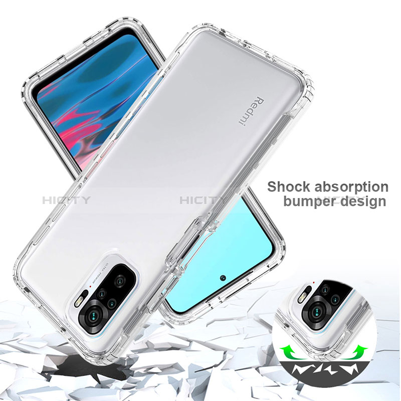 Funda Silicona Carcasa Ultrafina Transparente Goma Frontal y Trasera 360 Grados Gradiente para Xiaomi Poco M5S