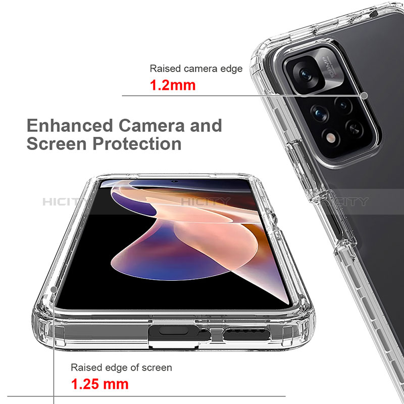 Funda Silicona Carcasa Ultrafina Transparente Goma Frontal y Trasera 360 Grados Gradiente para Xiaomi Poco X4 NFC